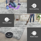 Shag Area Rugs for Bedroom Living Room, 8X10 Ultra Soft Fluffy Area Rugs for - Image 8