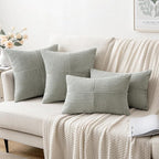 MIULEE Silver Grey Decorative Throw Pillow Covers 18x18 Inch - Image 4