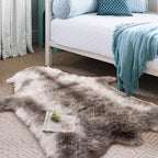 Carvapet Soft Fur Rugs Fake Reindeer Hide Area Rug Fluffy Faux Fur Carpet - Image 4
