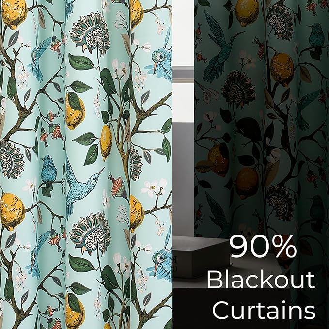 Topfinel 72 Inches Long Floral Curtains - Image 5
