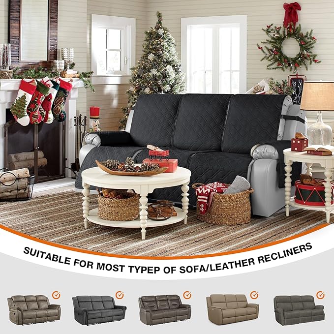 VANSOFY Waterproof Recliner Couch Covers, Sofa Covers 1-Piece Washable - Image 4