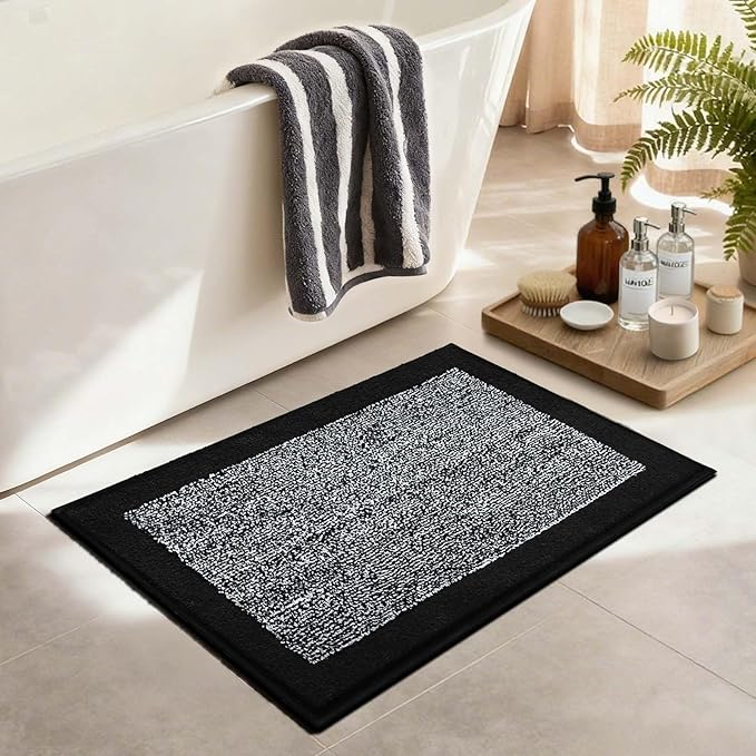 Bathroom Rugs 30x20 Non Slip Washable, Soft Absorbent Quick Dry Mats - Image 3