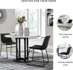 Signature Design by Ashley Centiar Dining Chairs Set of 2, Black