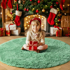 Amdrebio Sage Green Round Rugs 5Ft - Image 8