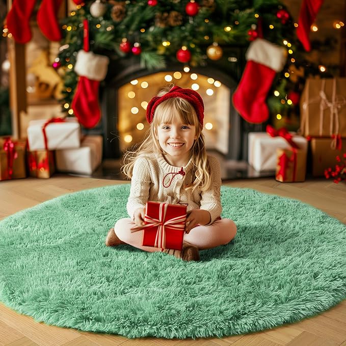 Amdrebio Sage Green Round Rug 6Ft - Image 8