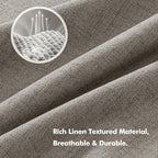 MIULEE 100% Blackout Linen Curtains - Image 3