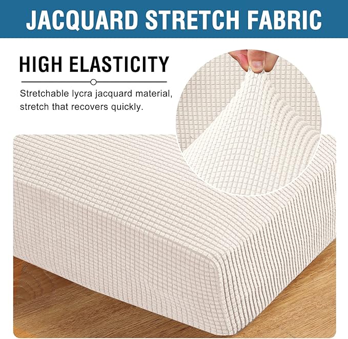 H.VERSAILTEX Super Stretch Couch Cushion Covers Sofa Cushion Slipcovers - Image 4