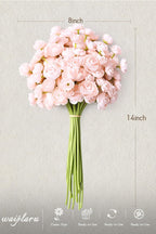 Fake Flowers Faux Flower Artificial Ranunculus Flowers Pink Peonies