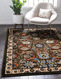 Unique Loom Espahan Collection Area Rug - Cape Cod (2' 2" x 3' 1" Rectangle, Green/ Black)