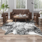 AROGAN Western Decor Faux Fur Cowhide Rug, 3.6 x 2.3 Feet Premium Animal Skin by AROGANAREARUG