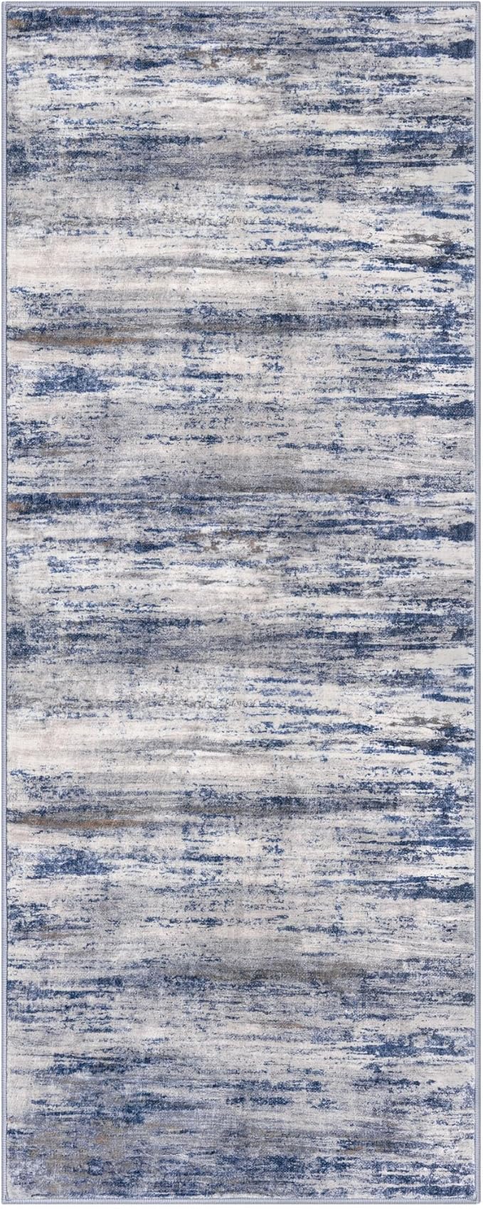 KOZYFLY Modern Abstract Washable Rug Runner 2x5 Hallway Rug Runner Non-Slip - Image 8