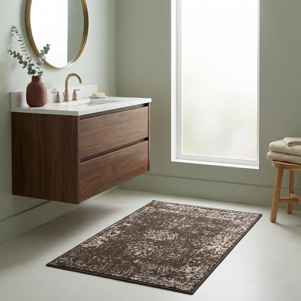 Unique Loom Sofia Collection Area Rug - Casino (2' 2" x 3' 1", Brown/ Ivory)