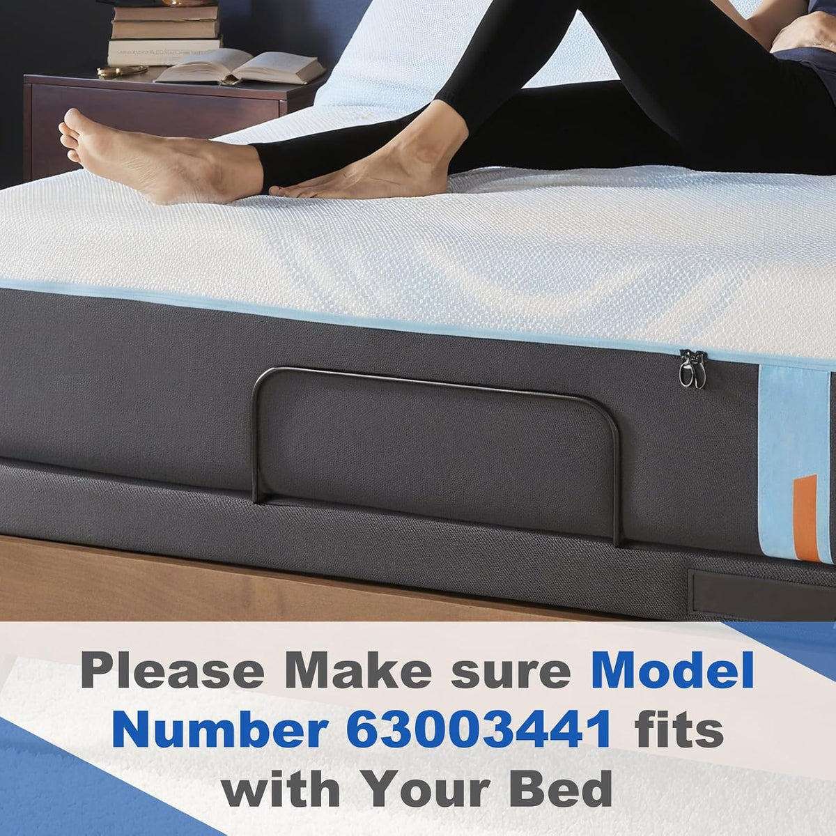 19 inches Across Mattress Retainer Bar Model 63003441 fits Tempur-Pedic Ergo，can not be Used for Lifting The Adjustable Bed!