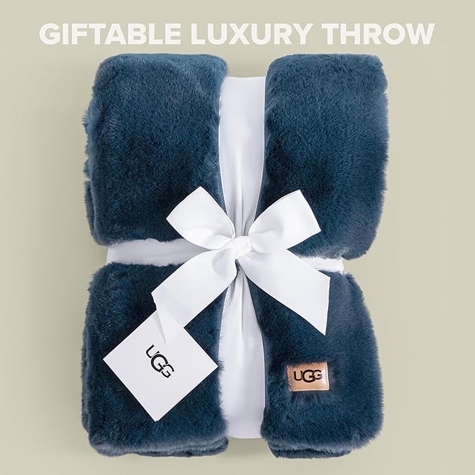 UGG Euphoria Faux Fur Throw Blanket, Soft Warm Throw Blankets - Image 3