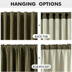 MIULEE 100% Blackout Linen Curtains - Image 5