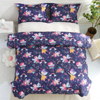 JSD Purple Fairy Kids Comforter Set Twin Size