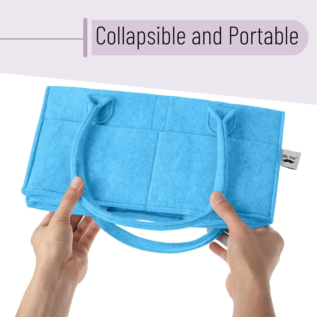 Mr. Pen- Baby Diaper Caddy Organizer, Blue