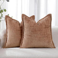 HPUK Fall Chenille Soft Throw Pillow Covers 18x18 Set of 2, Accent Cushion by HPUK