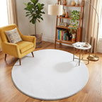 Amearea White Round Area Rugs 4ft Washable Circle Rugs - Image 6