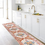 Yamaziot Washable Runner Rug, 2x10 Non-Slip Boho Vintage Hallway Rug Runner - Image 4