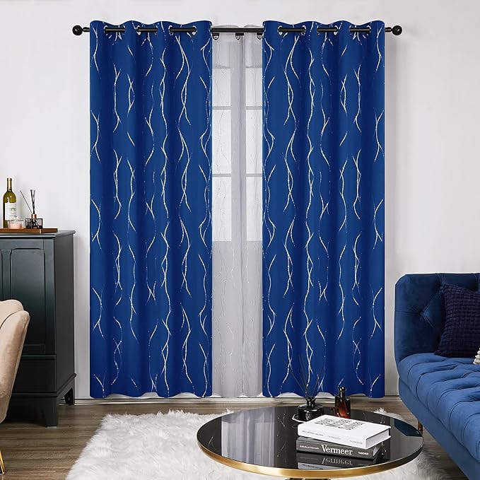 Deconovo Blackout Curtains, 52 x 108 Inch Drape - Image 2