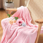 inhand Pink Fleece King Blanket - Image 2