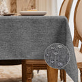 BALCONY & FALCON Rectangle Table Cloth Waterproof Gray 70"x55"