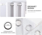 MIULEE Linen Blackout Curtains for Bedroom Solid 100% Blackout Thermal - Image 4