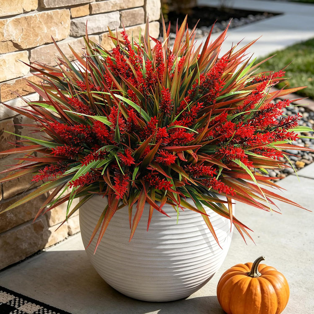 Fake Plants with Artificial Lavender Flower for Outdoor Porch Fall Decor
