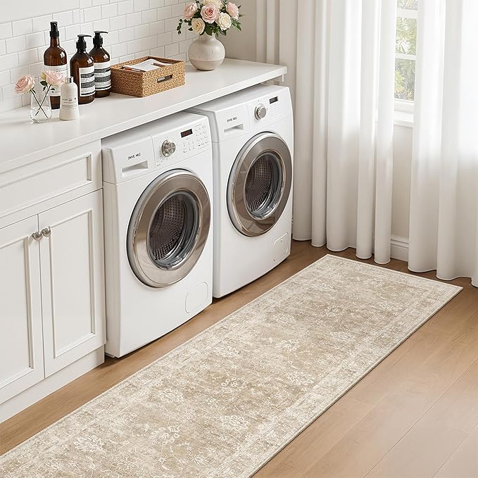 Madane Runner Rug 2x8 for Hallway, Kitchen Non-Slip Runner Rug - Image 9