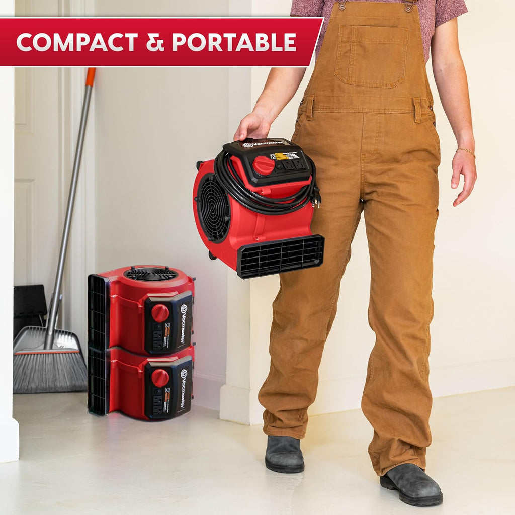 Vacmaster AM201 1101 Air Mover and Fitness Fan 550 CFM Drying and Cooling