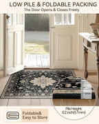 RELEANY Area Rugs 2'x6' Runner Rug Non Slip Washable - Image 5