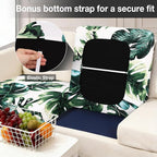 hyha 4Pcs Patio Cushion Covers, Stretch Outdoor Couch Cushion Covers, Washable - Image 4