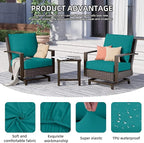 14Pcs Outdoor Cushion Covers, Patio Cushion Covers, Stretch Elastic Slipcovers - Image 3