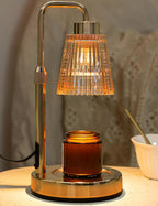 Marble Candle Warmer Lamp White with Cycle Timer, Dimmable Wax Melt Warmer