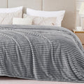 BEDELITE Fleece Blanket Queen Size – 3D Ribbed Jacquard Soft and Warm by BEDELITE
