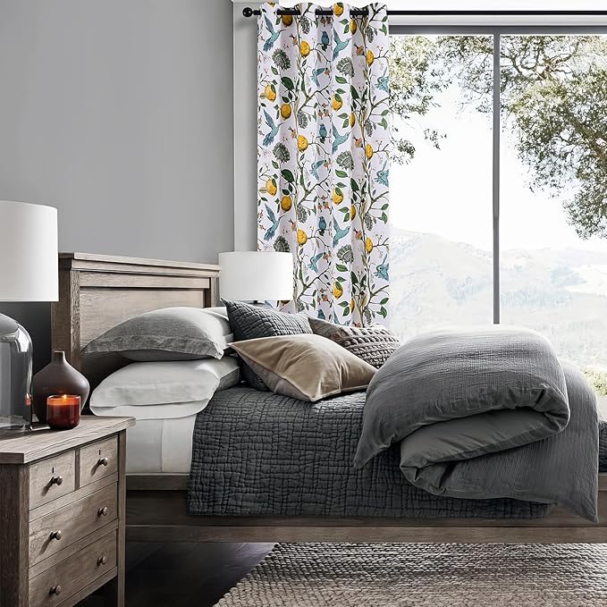 Topfinel 54 Inches Long Short White Blackout Curtains - Image 6