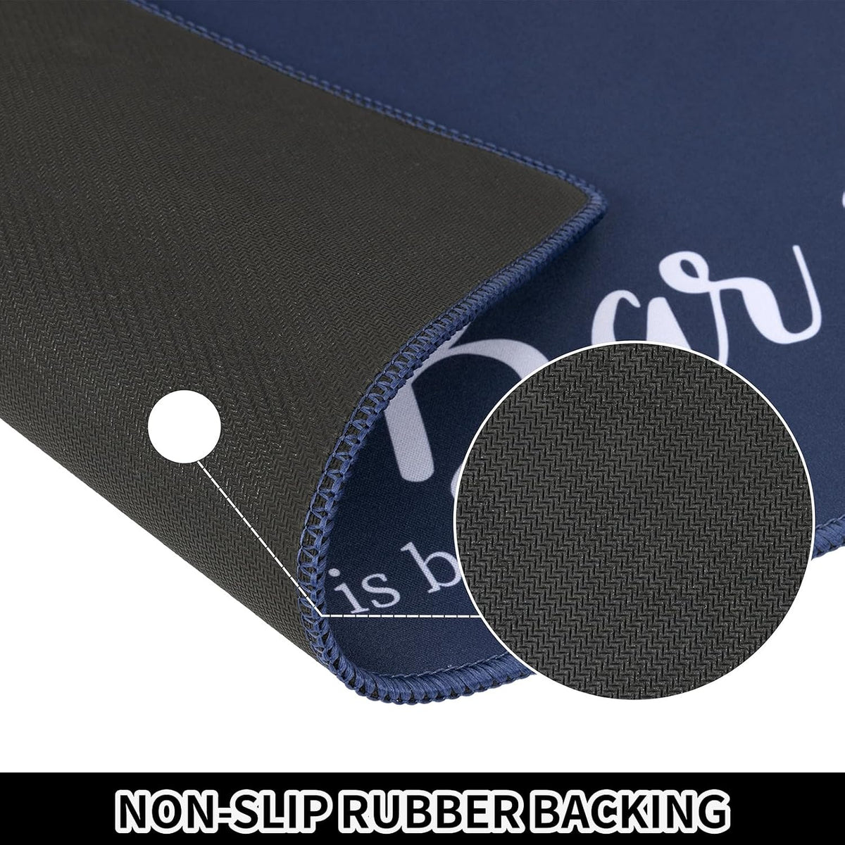 SHACOS Coffee Mat 2 Pack 12x19 Inch Absorbent Non-Slip Rubber Backing