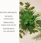 Below 60 Scented Candle | My Love Language is… | Essential Oil-Based Fragrance | Hand-Made with Paraffin-Free Soy Wax | 100% Cotton Wick | 50 hr Burn Time | Spearmint & Fennel (10oz)