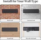 Garage Wall Organizer, 49.5-Inch Tool Rack, 510 lb Capacity