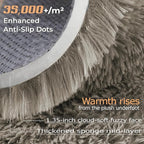 8x10 Area Rugs for Living Room: Fluffy Shag Soft Washable Rug Large Fuzzy Plush - Image 3