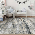 Area Rugs 5x7 for Living Room: Washable Rug Modern Abstract Neutral Soft - Image 6