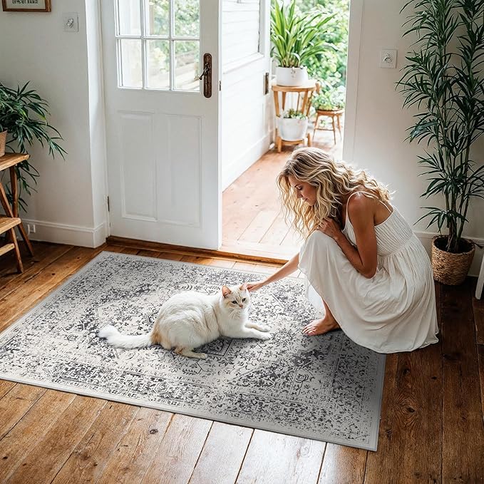 Washable 3x4 Area Rug for Entryway - Image 2