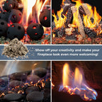 Glowing Embers Rock Wool & Mica Flakes, Gas Fireplace Embers - 8 Oz Bag
