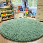 Amdrebio Sage Green Round Rug 4Ft - Image 7
