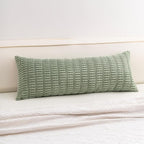 Corduroy Decorative Throw Pillow Covers 14x36 Inch Soft Striped Pillow Covers by Unknown