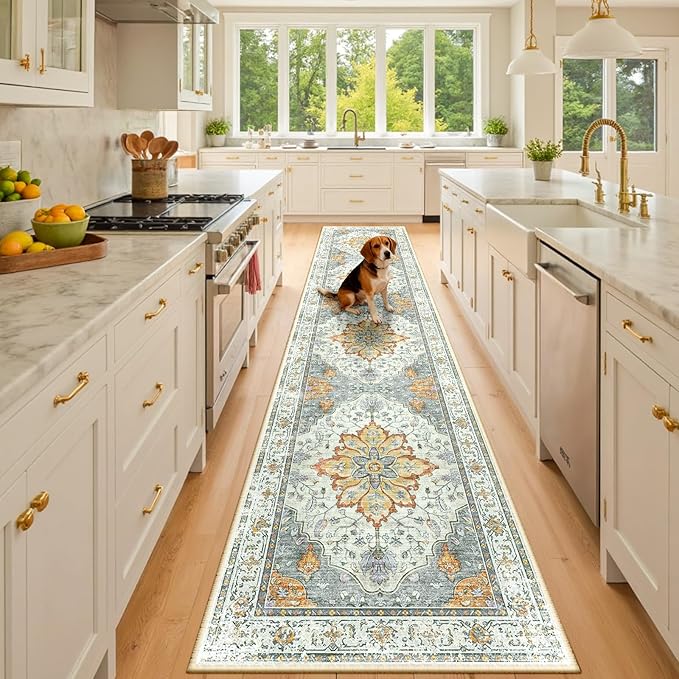 RELEANY Area Rugs 2'x10' Runner Rug Non Slip Washable by RELEANY