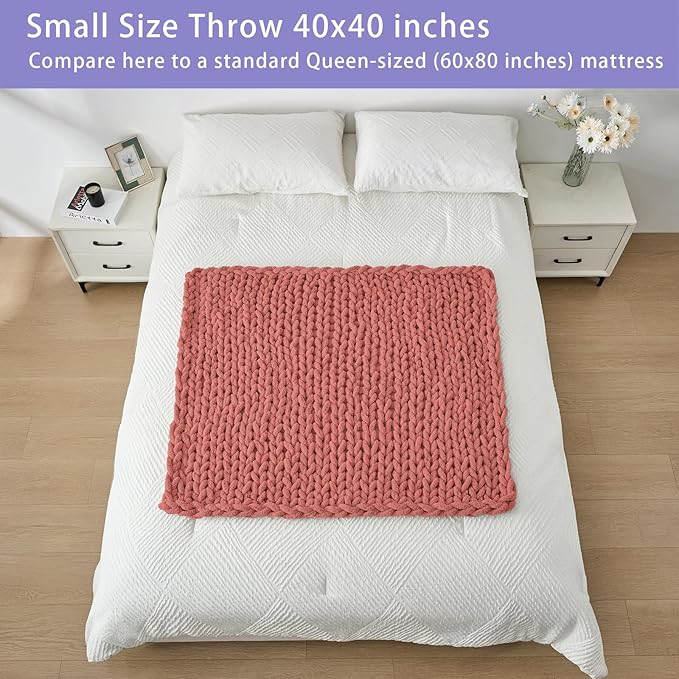 Bigacogo Chunky Knit Throw Blanket - Image 5
