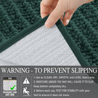 OLANLY Bathroom Rugs 30x20, Thick Soft and Absorbent Chenille Bath Mat