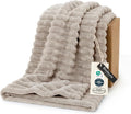 Bedsure GentleSoft Light Brown Throw Blanket by BEDSURE